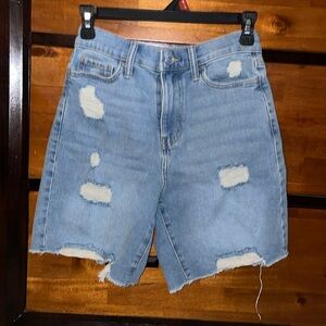 Dad Jean shorts with rips